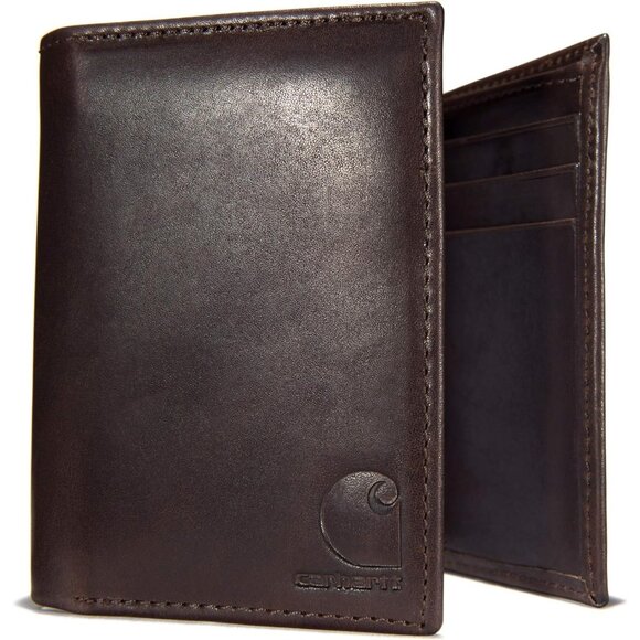 Men's Durable Oil Tan Leather Wallets, Available in Multiple Styles - Picture 2 of 6